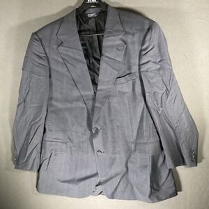 Kuppenheimer Vintage USA Made Sport Coat Mens 48R Gray Wool Two Buttons‎